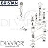 Bristan Club Luxury Bath Shower Mixer 8 Litre Flow Limit Spares